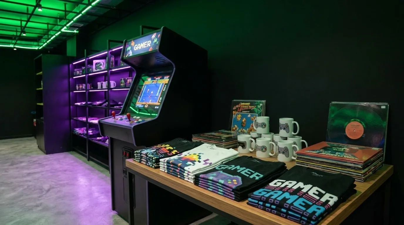 Gaming y merchandising en Battle Gamers